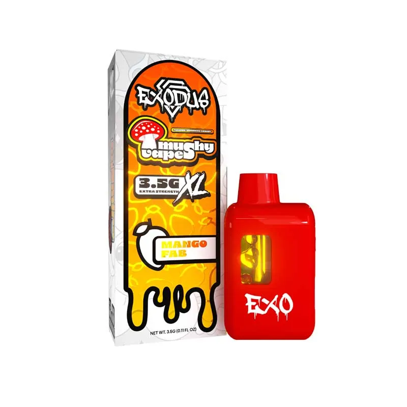 Exodus Mushy Vapes Mushroom Disposable XL 3.5g Mango Fab