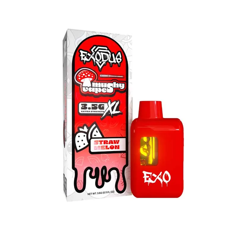 Exodus Mushy Vapes Mushroom Disposable XL 3.5g Straw Melon