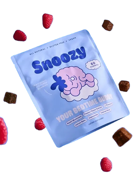 Snoozy Bedtime Buddy Sleep Rasberry Gummies - 60ct