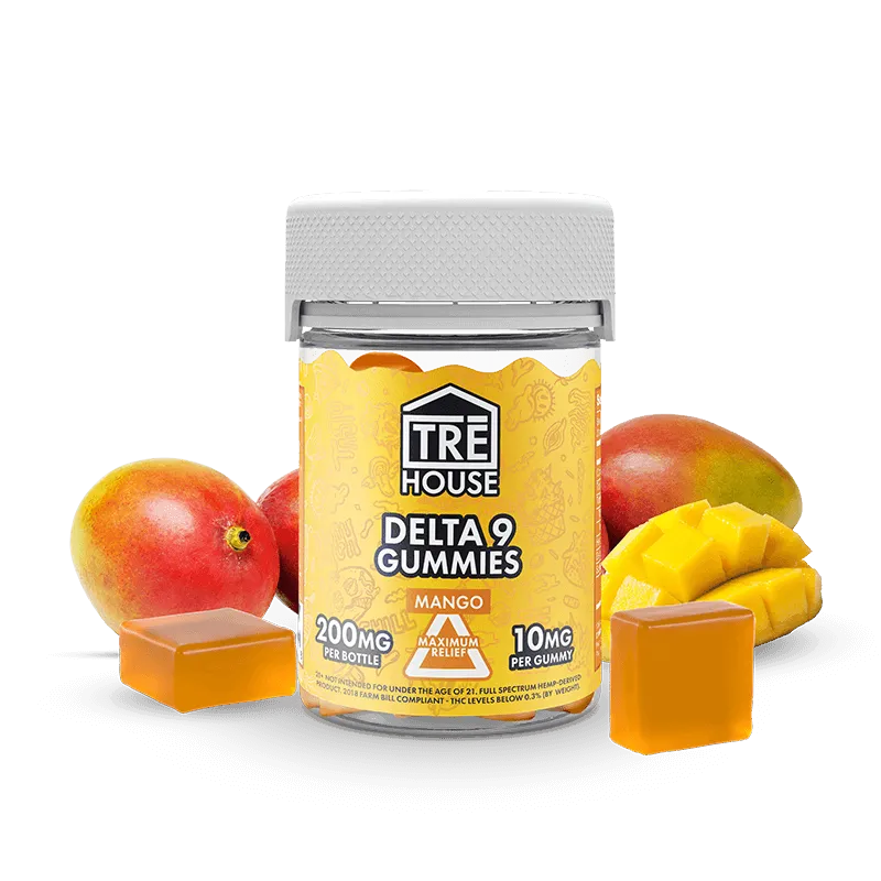 Delta 9 Gummies - Mango - TRĒ House