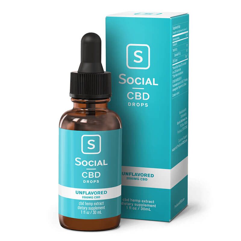 CBD Oil Tincture - Unflavored - Social CBD - Image 2