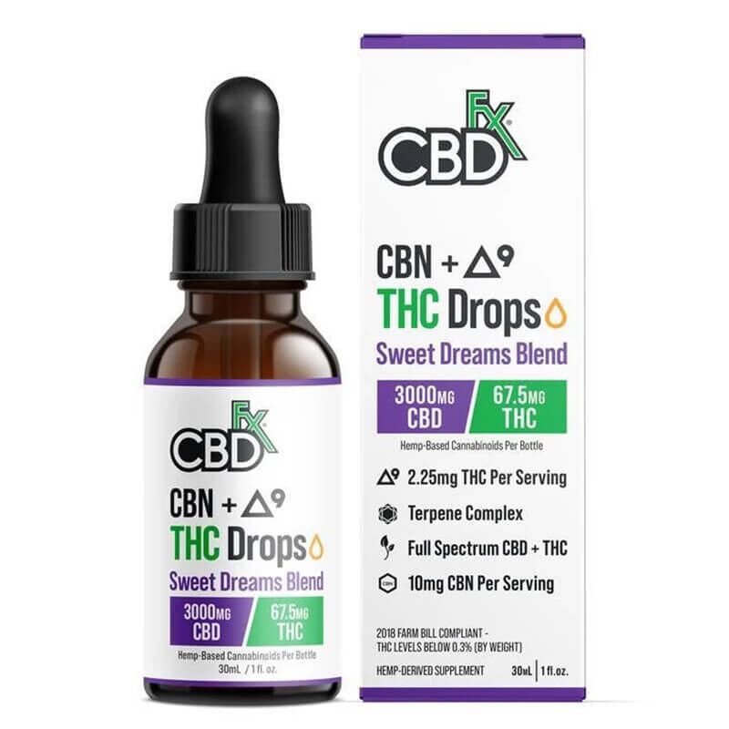 THC Oil + CBN - Sweet Dreams Blend - CBDfx - Image 3