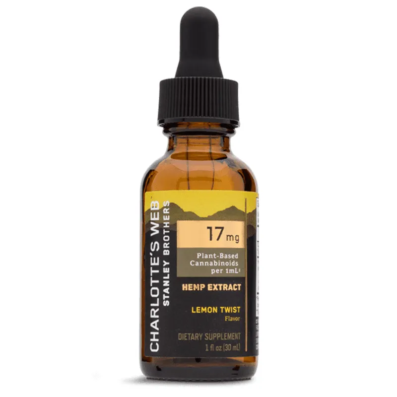 Full Spectrum Lemon Twist CBD Oil Tincture - 17mg - Charlotte's Web