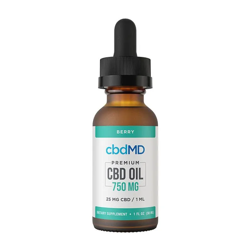 cbdMD - CBD Tincture - Broad Spectrum Berry - 750mg