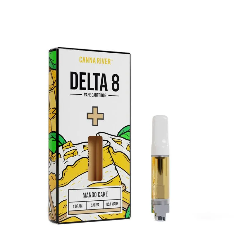 Canna River Delta 8 Vape THC Cartridge Mango Cake Sativa 1g