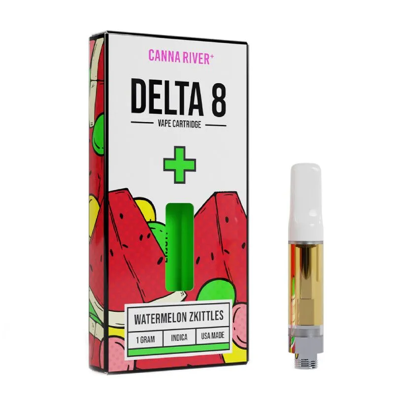 Canna River - Delta 8 Vape - Cartridge - Watermelon Zkittles - 1g