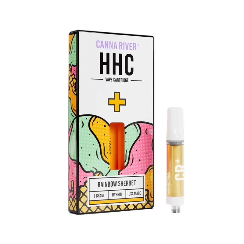 Canna River - HHC Vape - HHC Cartridge - Rainbow Sherbet - 1g