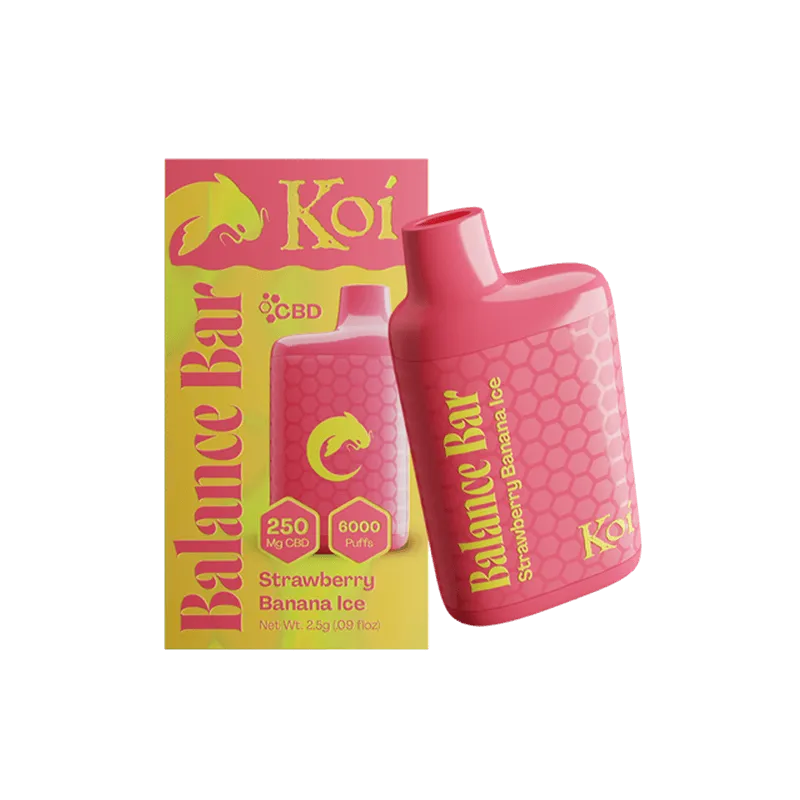 Koi CBD - CBD Vape Pen - Balance Bar - Strawberry Banana Ice