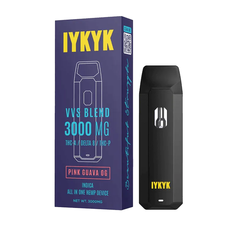 IYKYK - THC-A Delta 8 THC-P Vape Pen - Pink Guava OG (Indica) - 3g