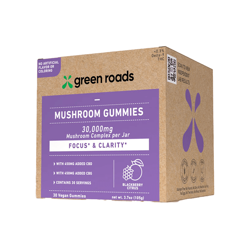 Green Roads - CBD Gummies - Focus - Mushroom Gummies - 30 Count