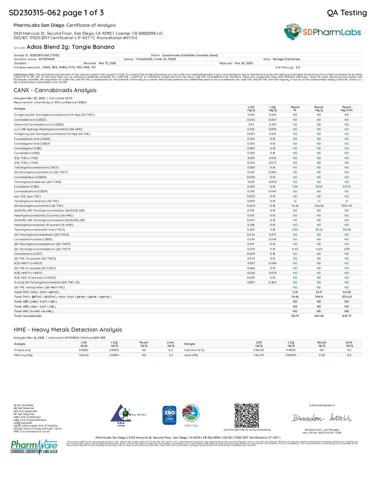 Delta Extrax Adios Blend THC-A Cartridge | 4g - Image 16