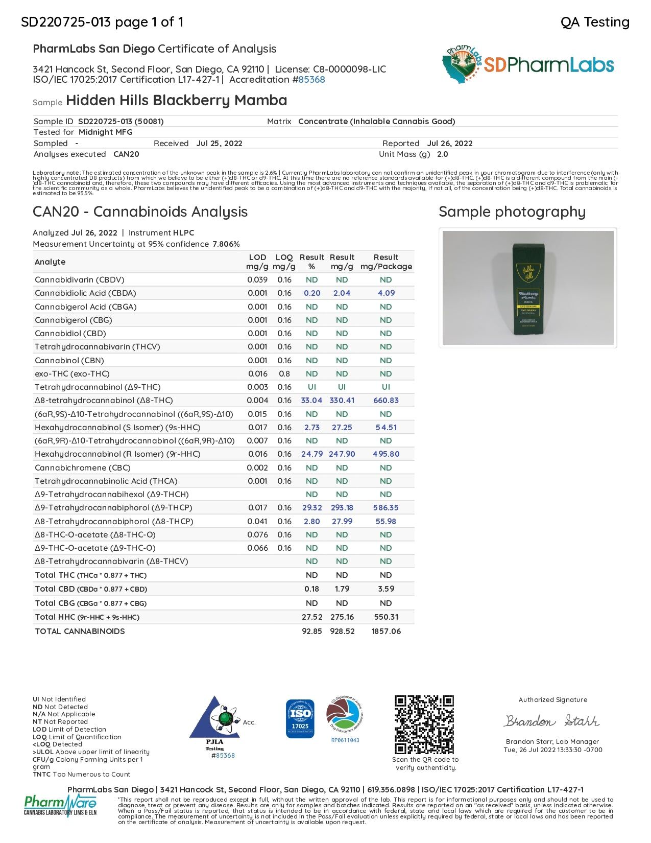 Hidden Hills Live Resin Disposable Vape - 2g Fire Fire Fire Blend - Image 13