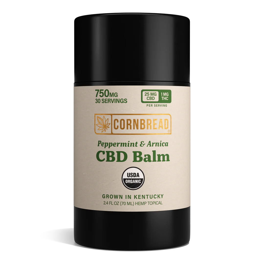 Cornbread CBD Balm 25mg CBD 1mg THC cbd balm