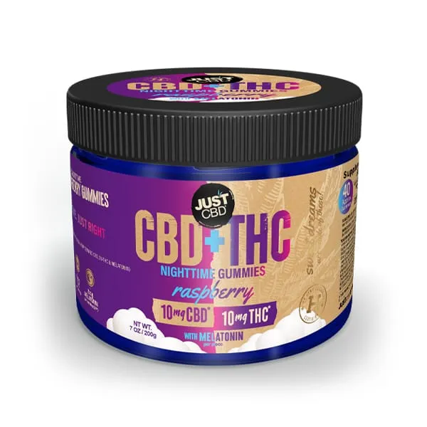Just CBD, CBD + THC Nighttime Gummies