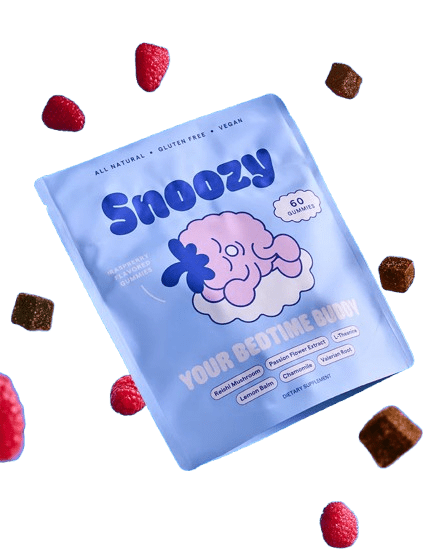 Snoozy Bedtime Buddy Sleep Rasberry Gummies - 60ct