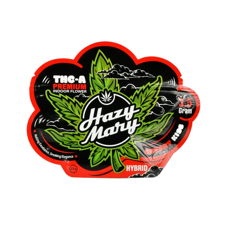 Hazy Mary THC-A Premium Indoor 3.5G Flower - 5ct Cherry Kiss