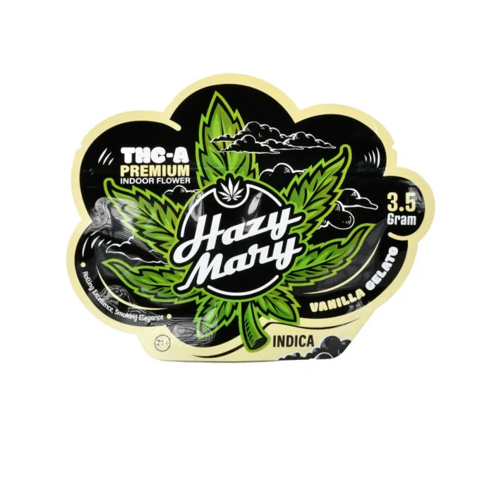 Hazy Mary THC-A Premium Indoor 3.5G Flower - 5ct Vanilla Gelato