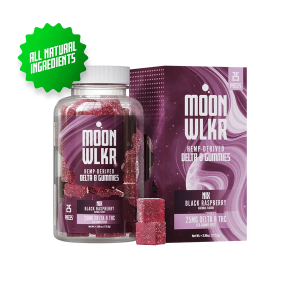 Moonwlkr Hemp-Derived 25mg Delta-8 THC Gummies