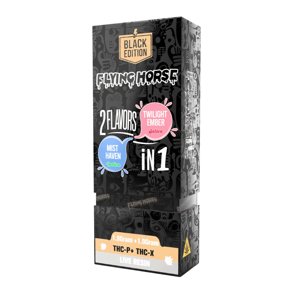 Flying Horse Black Edition 2in1 Disposable Black Twilight Ember Mist Haven 3.8