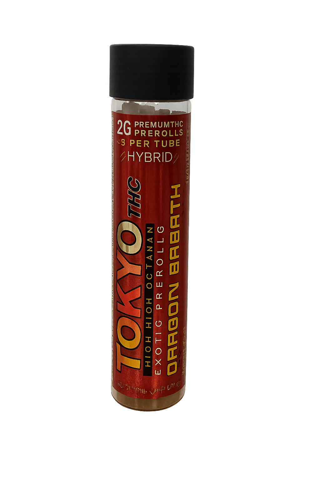 Tokyo THC EXOTIC PREROLLS 2G Dragon Breath 3CT