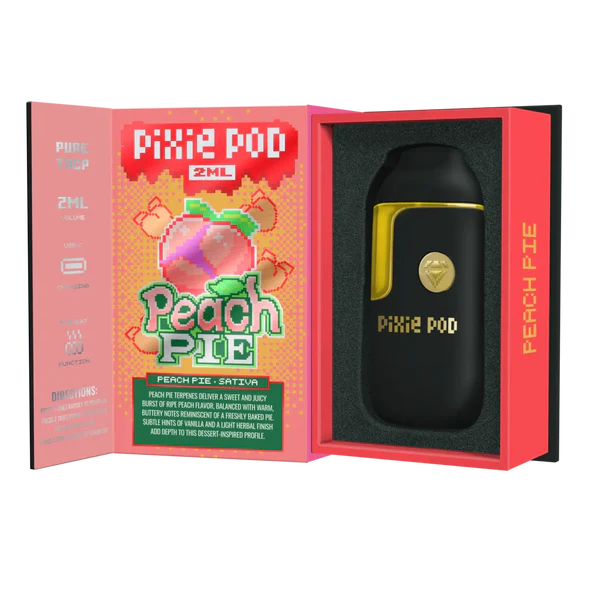 Pixie Pod THC-P Disposable 2ML Peach Pie Sativa pure THC-P