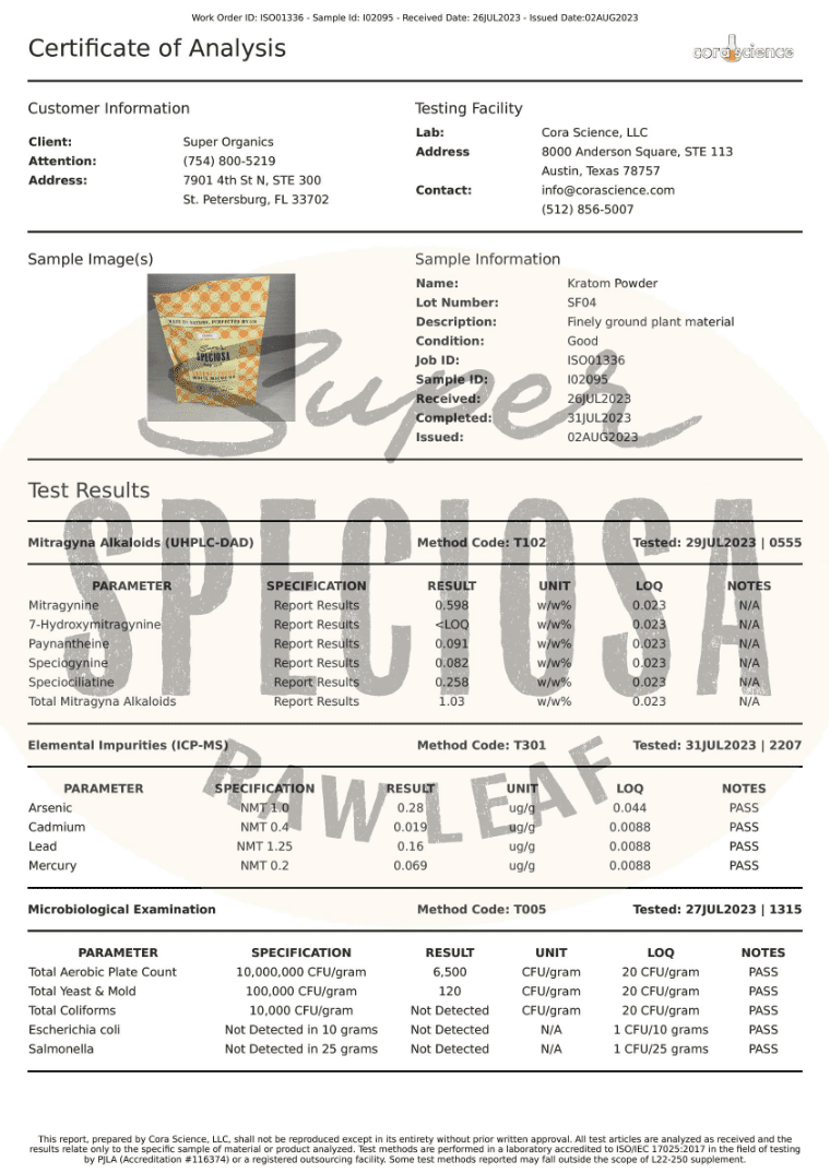 Sherbet Focus Flavored Kratom Powder - Image 7