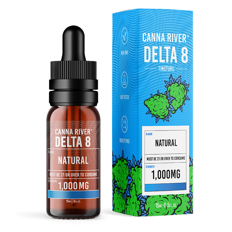 Delta 8 THC Oil Tincture - Natural Flavor - Canna River