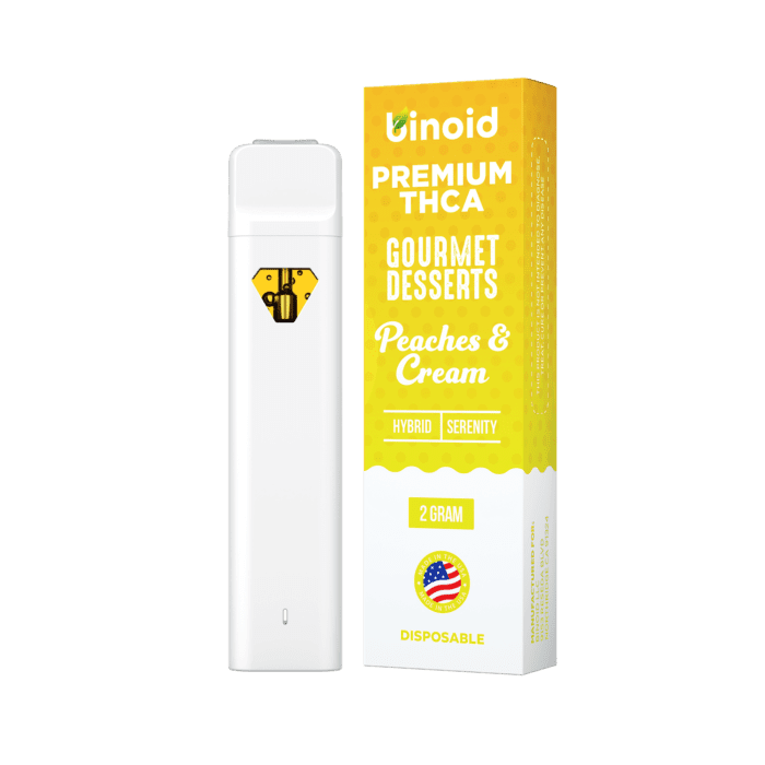 Binoid Gourmet Desserts THCA 2g Disposable Vape - Peaches & Cream (Hybrid)
