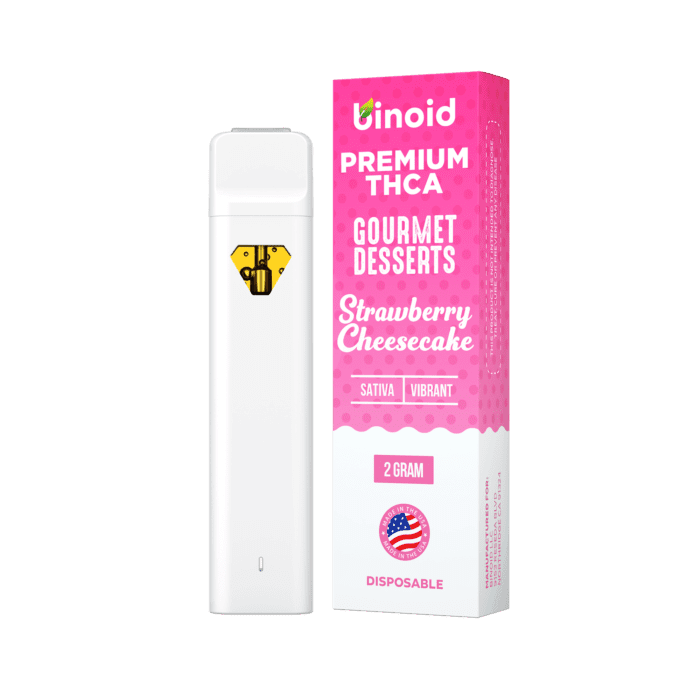 Binoid Gourmet Desserts THCA 2g Disposable Vape - Strawberry Cheesecake (Sativa)