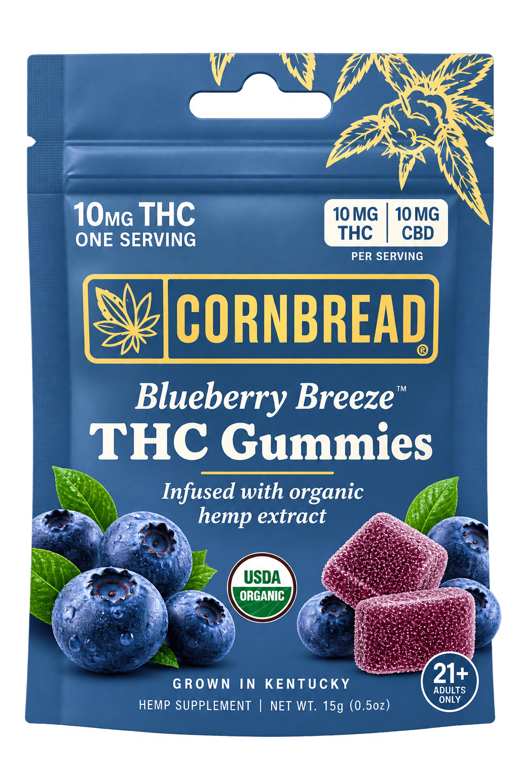 Cornbread THC : CBD Gummies 10mg, 1 serving - Image 2