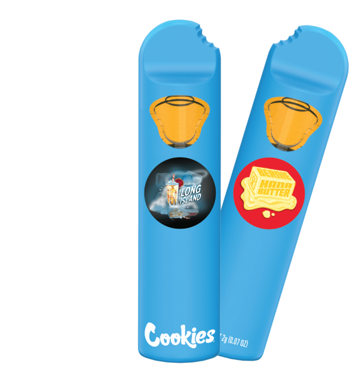 Cookies Dual Chamber 2 Gram Disposable Vapes Berniehana Butter & Long Island (Hybrid)