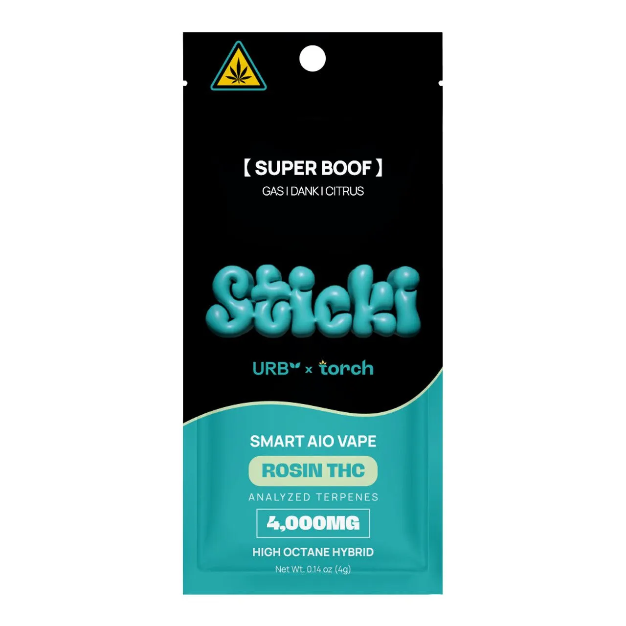 URB × Torch – Sticki Smart AIO Vape 4000mg Super Boof
