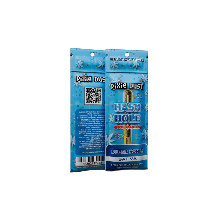 Pixie Dust 4G THC-A Hash Hole Pre-Rolls Super Sonic Sativa