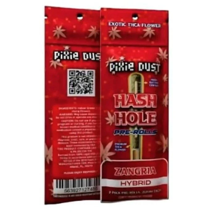 Pixie Dust 4G THC-A Hash Hole Pre-Rolls Zangria Hybrid