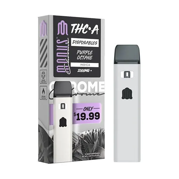 Modus Chrome THCA Disposable 2G Purple Octane Indica 2000mg