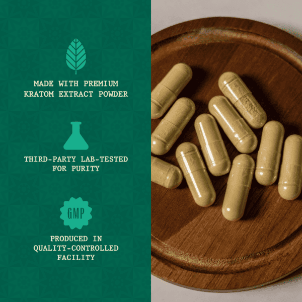 Super Speciosa Emerald Select Enhanced Kratom Capsules - Image 7