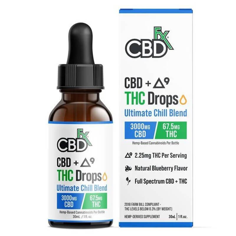 THC Oil + CBD - Ultimate Chill Blend Tincture - CBDfx - Image 2
