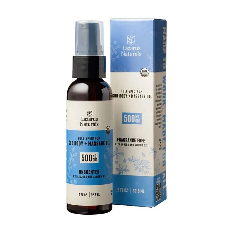 Body + Massage CBD Oil - Lazarus Naturals