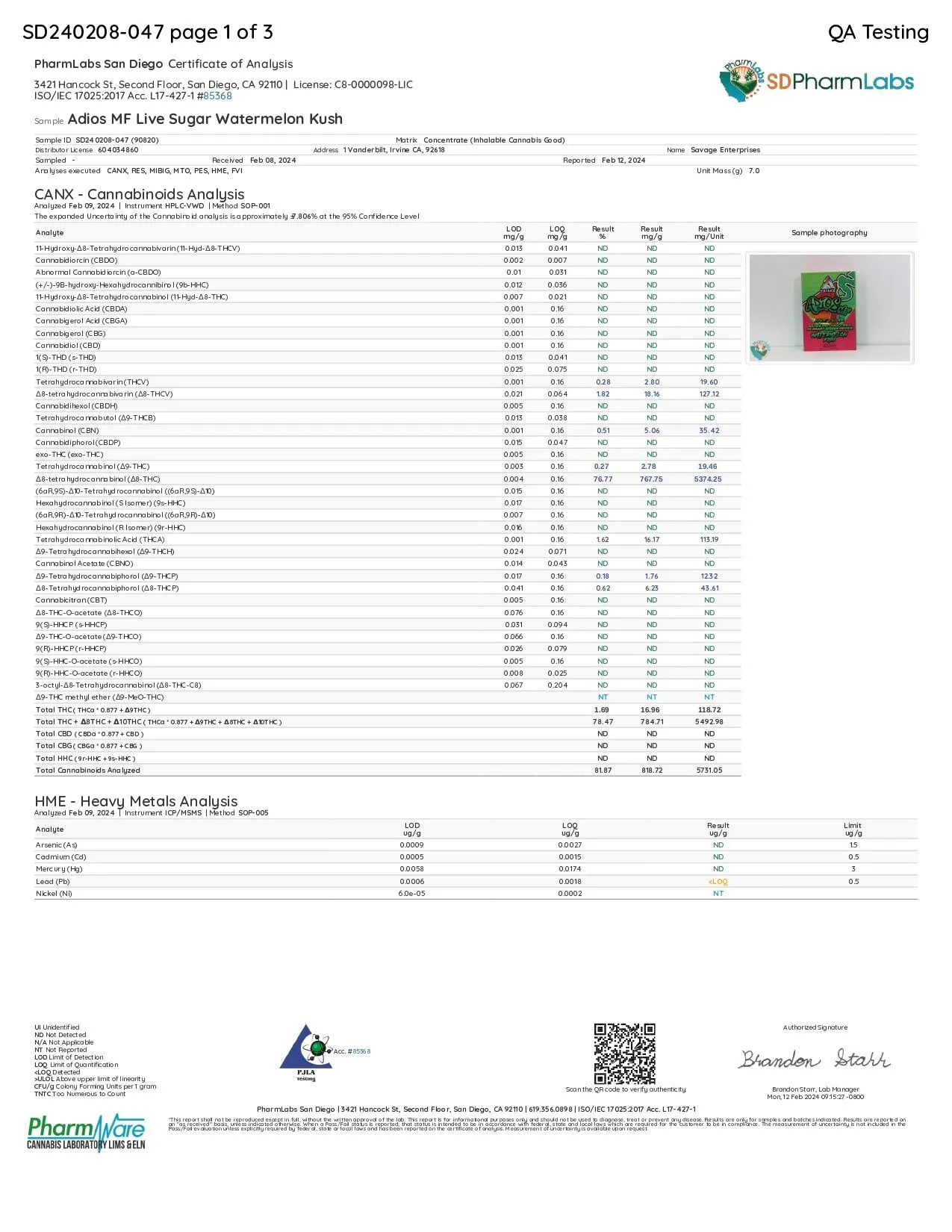 Delta Extrax 7G Adiós MF Blend Disposable - Image 22