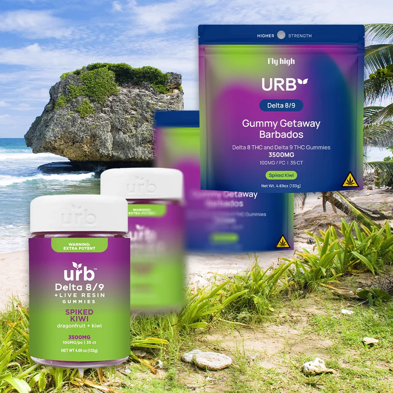 URB D8D9 THC Gummies 3,500MG spiked kiwi
