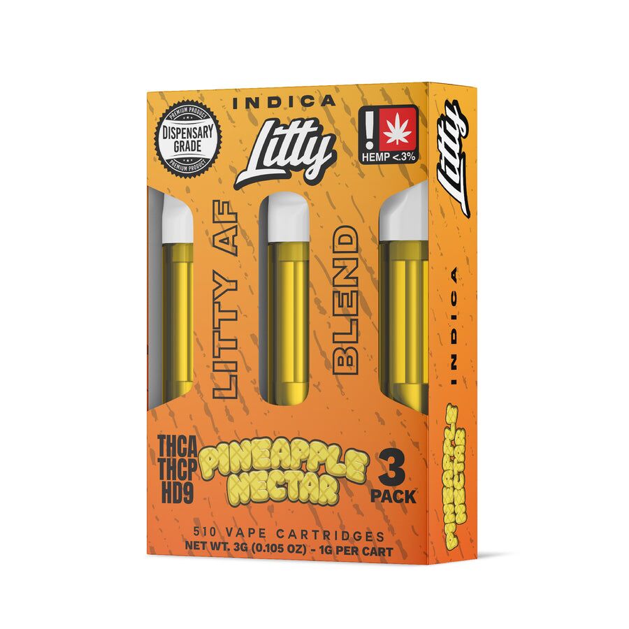 Litty THCA Vape Carts Litty AF Blend 3pk - Image 6