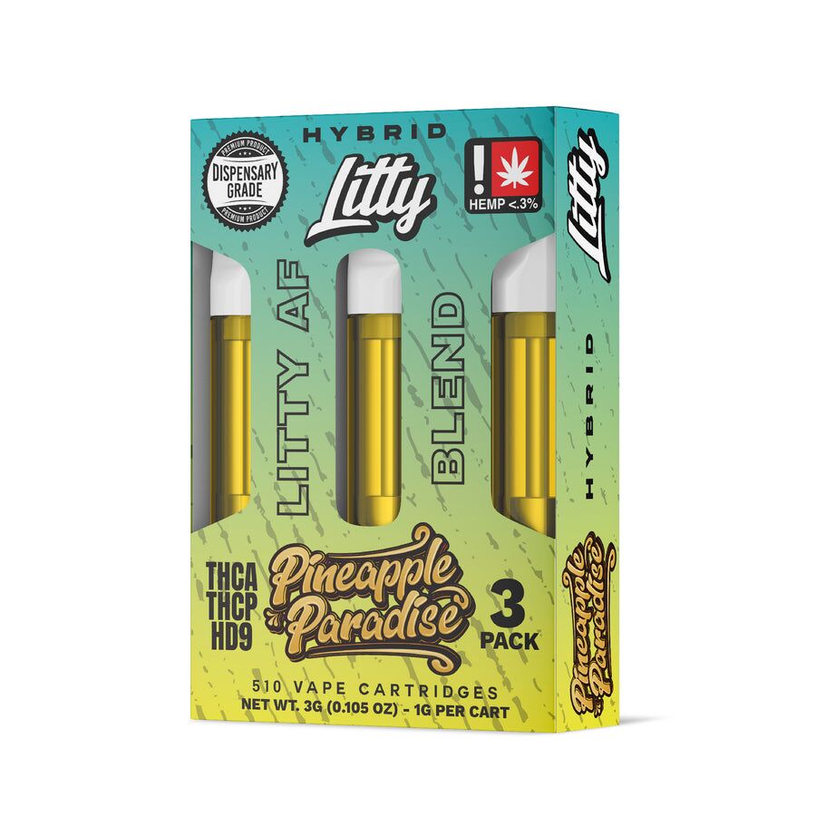 Litty THCA Vape Carts Litty AF Blend 3pk