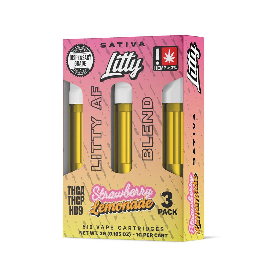 Litty THCA Vape Carts Litty AF Blend 3pk - Image 5