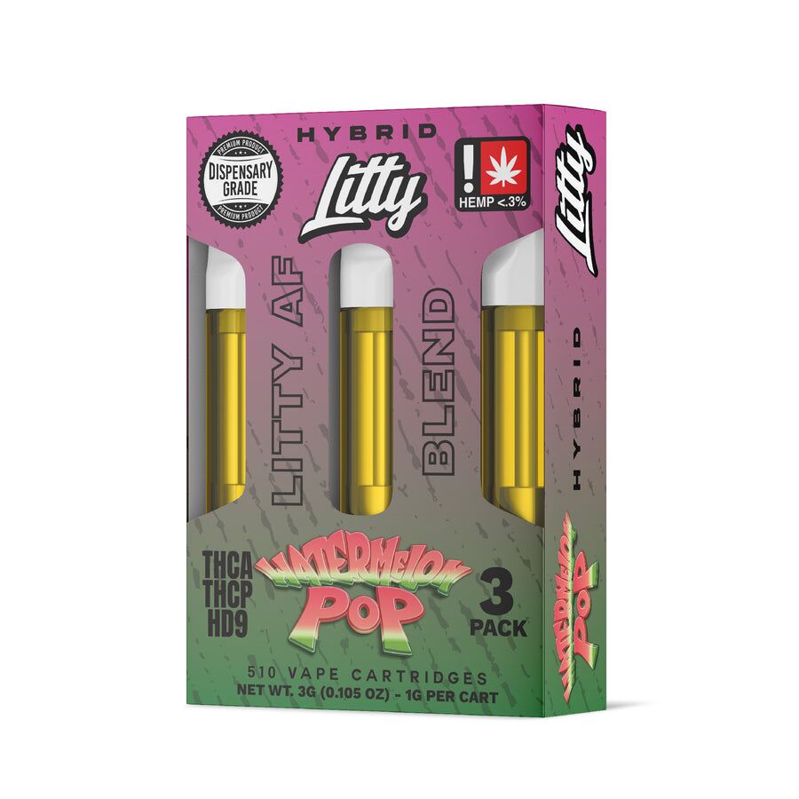 Litty THCA Vape Carts Litty AF Blend 3pk - Image 4