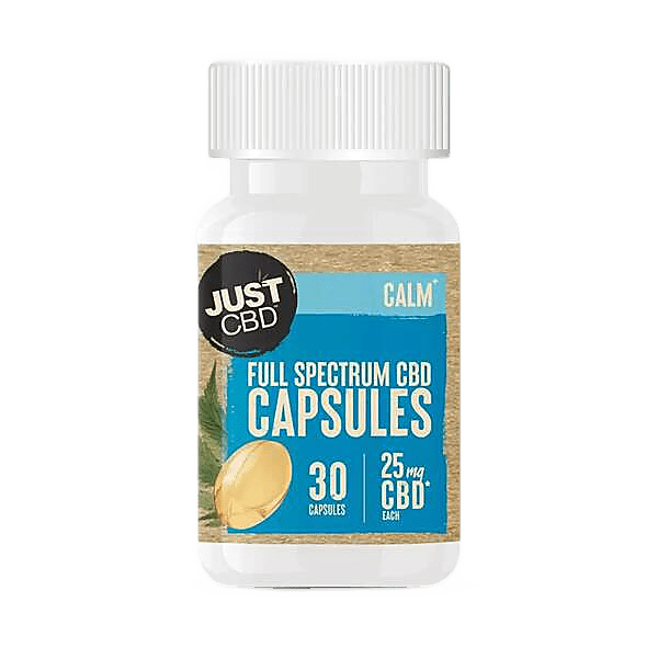 JustCBD Full Spectrum CBD Gel Capsules 25mg | 50mg – 30 Capsules