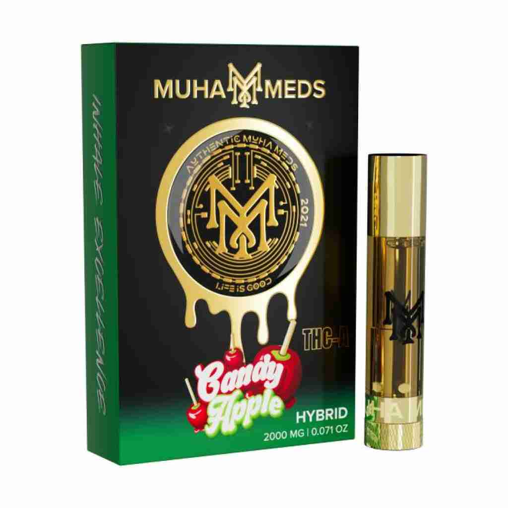 Muha Meds THCa Cartridge 2g candy apple
