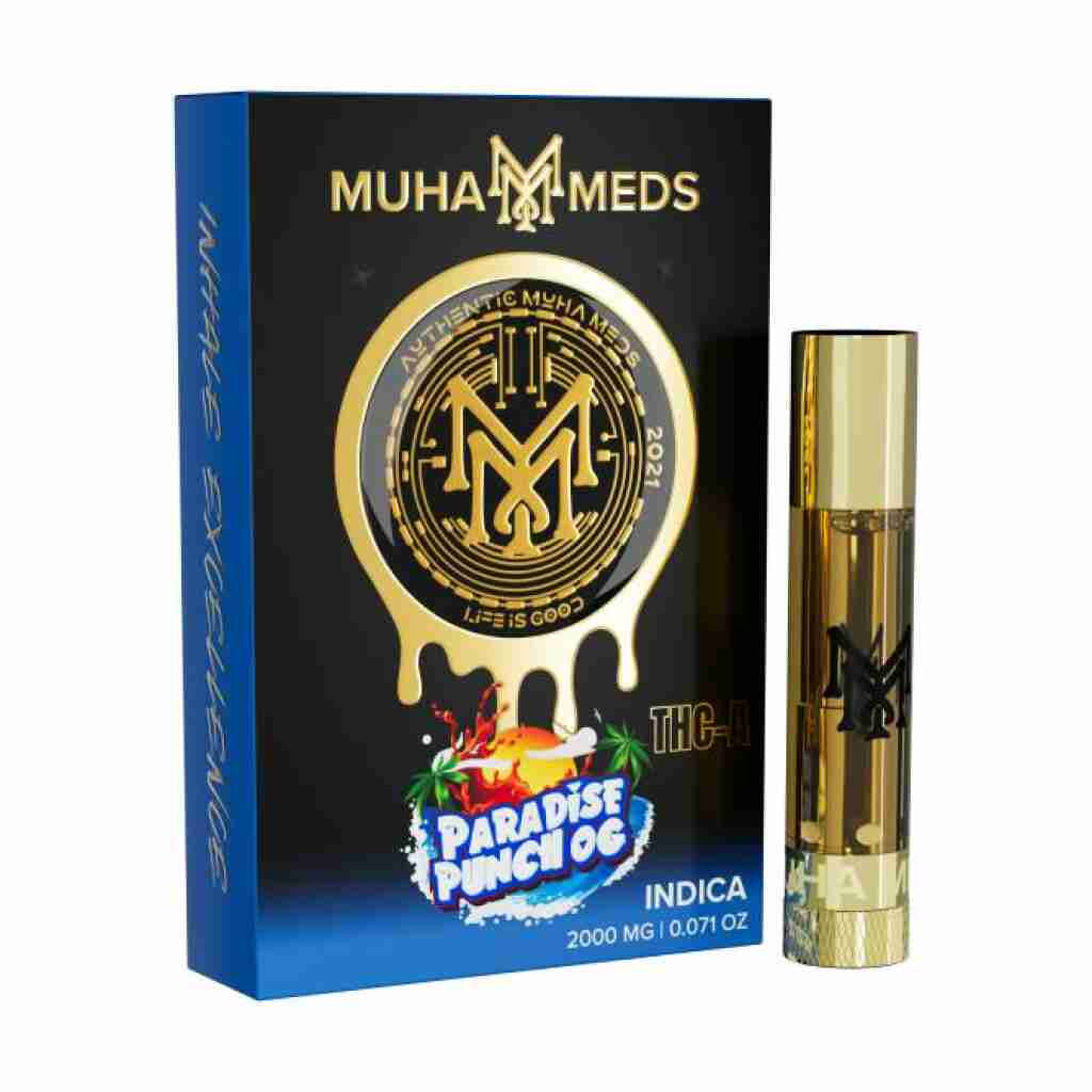 Muha Meds THCa Cartridge 2g paradise punch og
