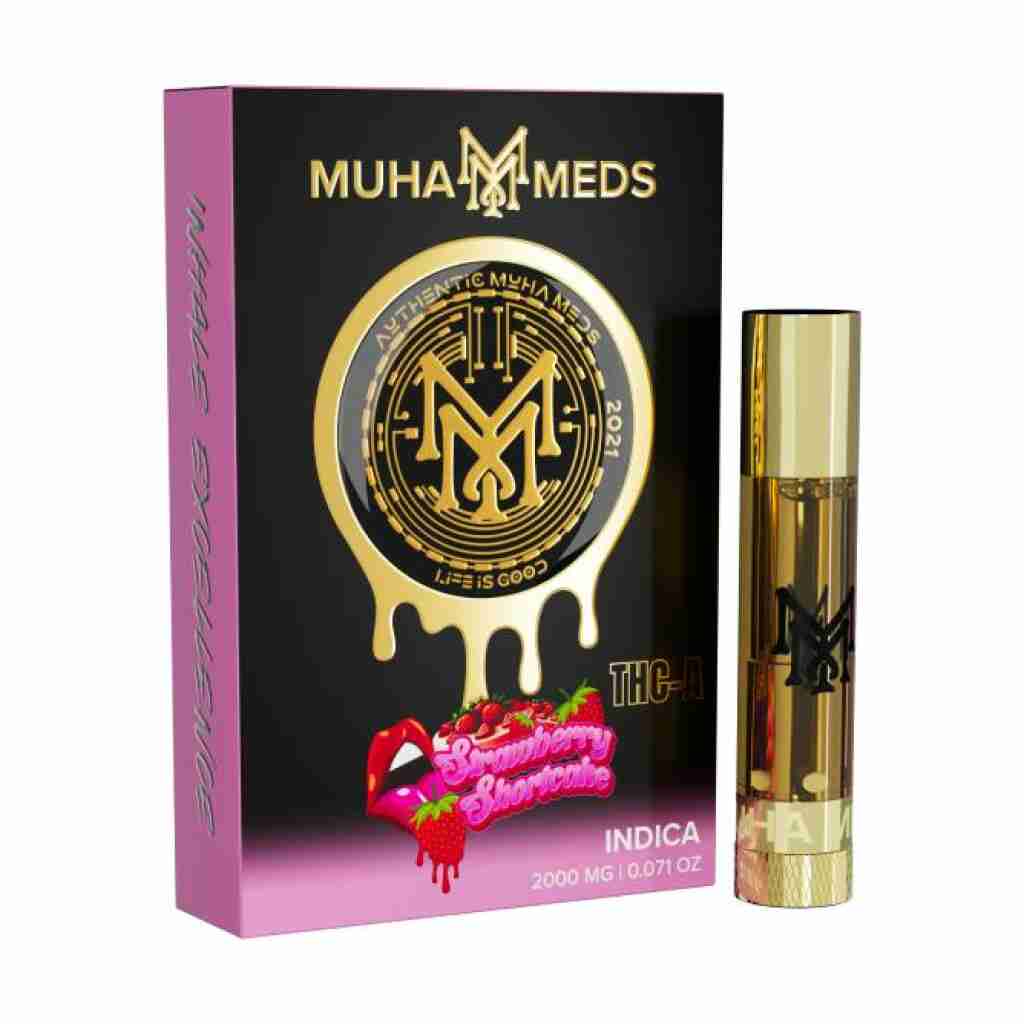 Muha Meds THCa Cartridge 2g strawberry shortcake