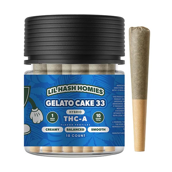 Hidden Hills Lil Hash Homies THCA Hash Hole Pre-Rolls – 10 Count (10g Total)