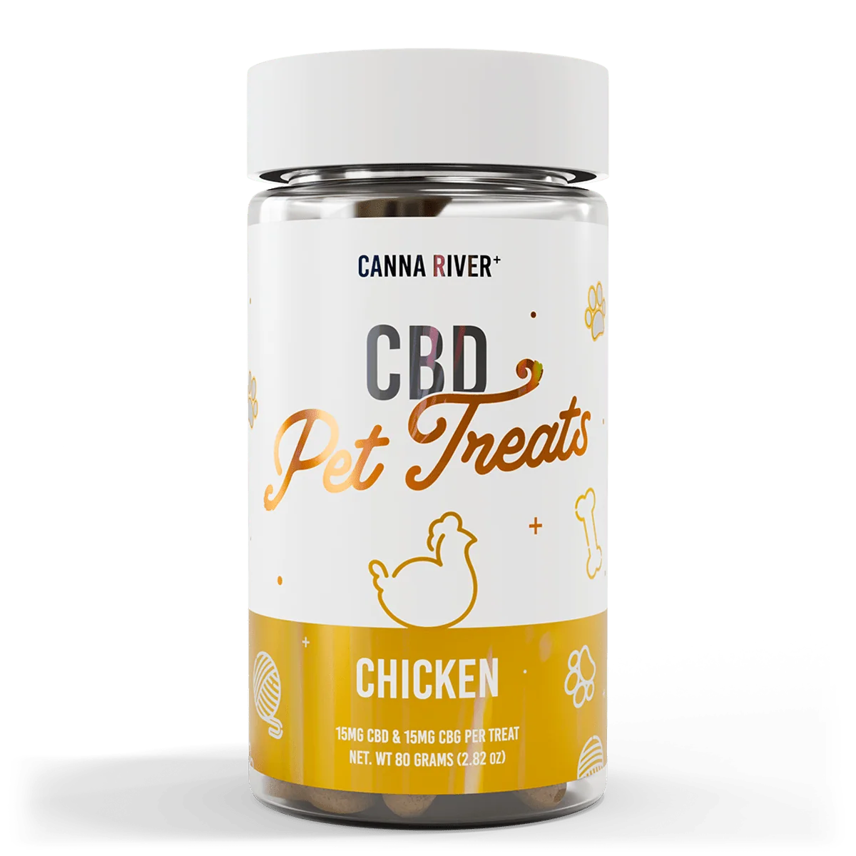 Canna River Broad Spectrum Pet Treats CBD + CBG Multiple Flavors Available 30 CT - Image 2